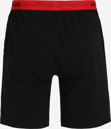 HUGO Red Pajama pants 'Linked' in Black