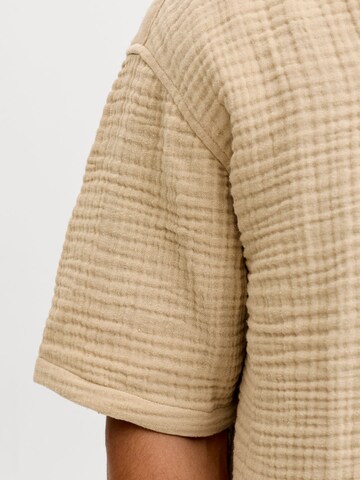 aprel Comfort Fit Skjorte i beige
