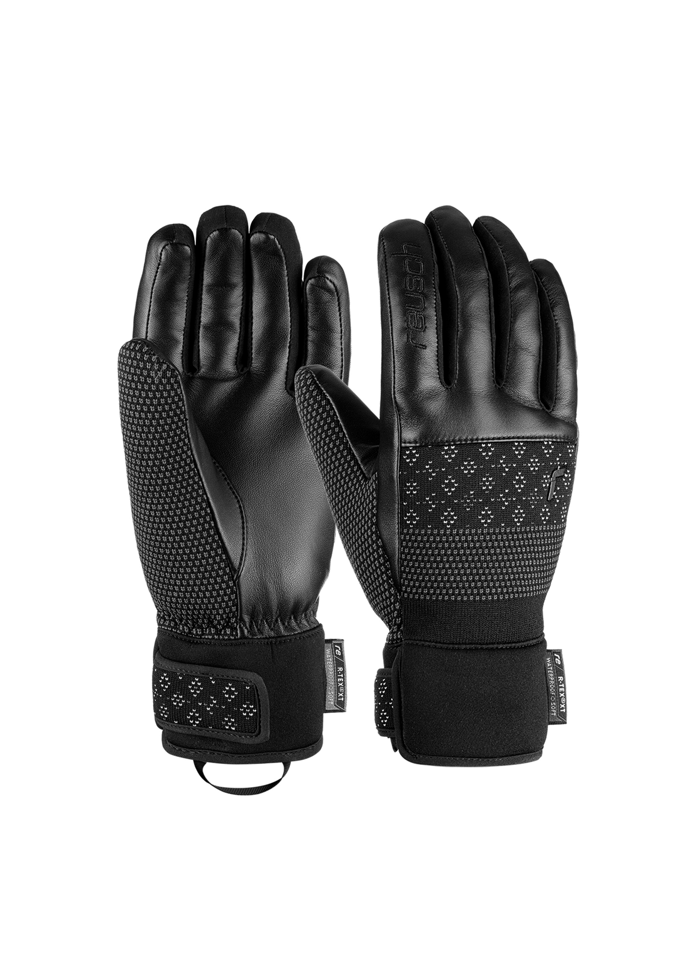 REUSCH Sporthandschuhe 'Re:Knit Elisabeth' in Schwarz: Vorderseite