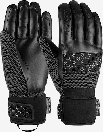 REUSCH Athletic Gloves 'Re:Knit Elisabeth' in Black: front