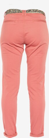 Le Temps Des Cerises Skinny Pants 'DYLI' in Red