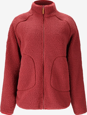 Whistler Fleece jas 'Pioneer' in Rood: voorkant