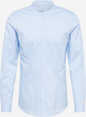 JACK & JONES Button Up Shirt 'LAPARMA' in Blue: front