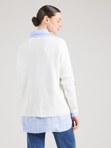 Herrlicher Pullover 'Lini' in Weiß: Rückseite