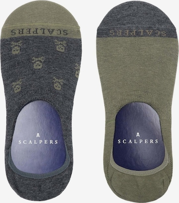 Scalpers Ankle Socks in Grey: front