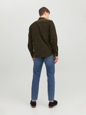 JACK & JONES Slim Fit Hemd 'JJEClassic' in Grün