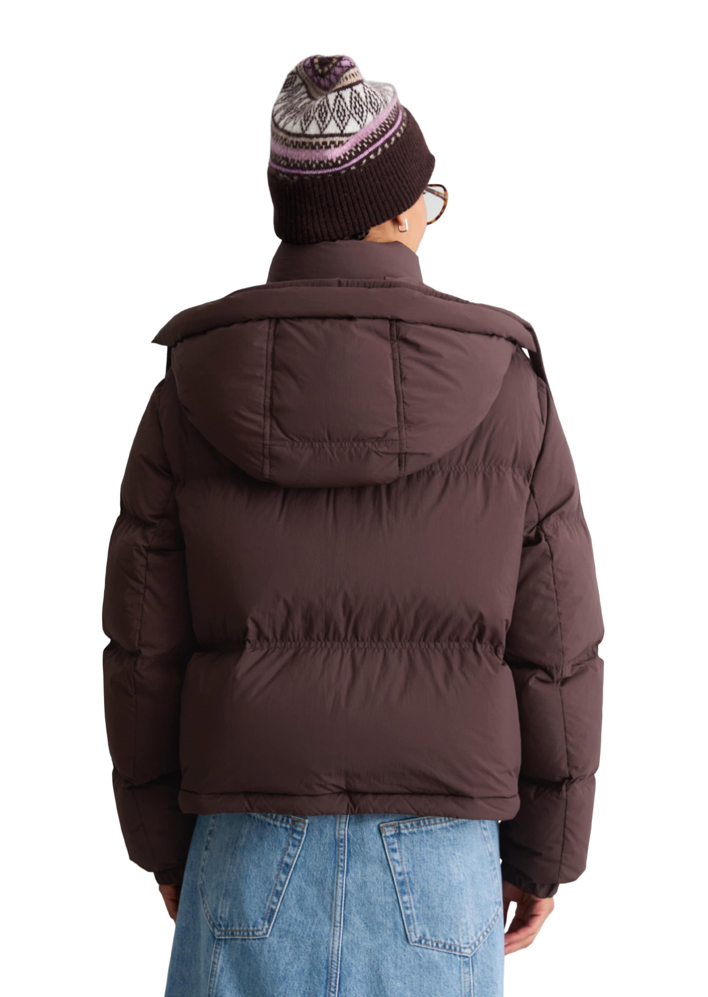 Veste d’hiver Marc O'Polo DENIM en marron : derrière