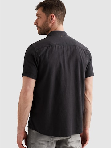 PME Legend Regular fit Skjorta 'Shirt in slub cotton with short sleeves' i grå