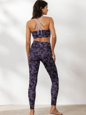 Hey Honey Bustier Sport bh 'Criss Cross' in Blauw