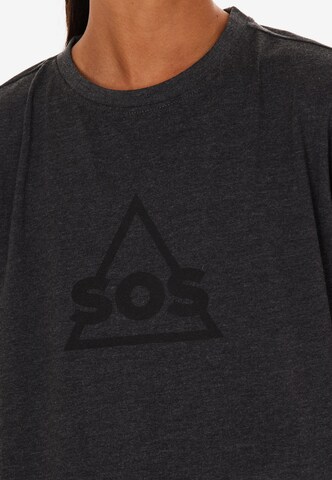 SOS T-Shirt in Grau