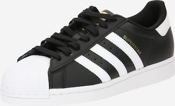 ADIDAS ORIGINALSNiske tenisice 'Superstar' - crna boja: prednji dio