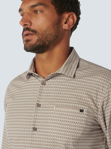 No Excess Regular fit Button Up Shirt in Beige