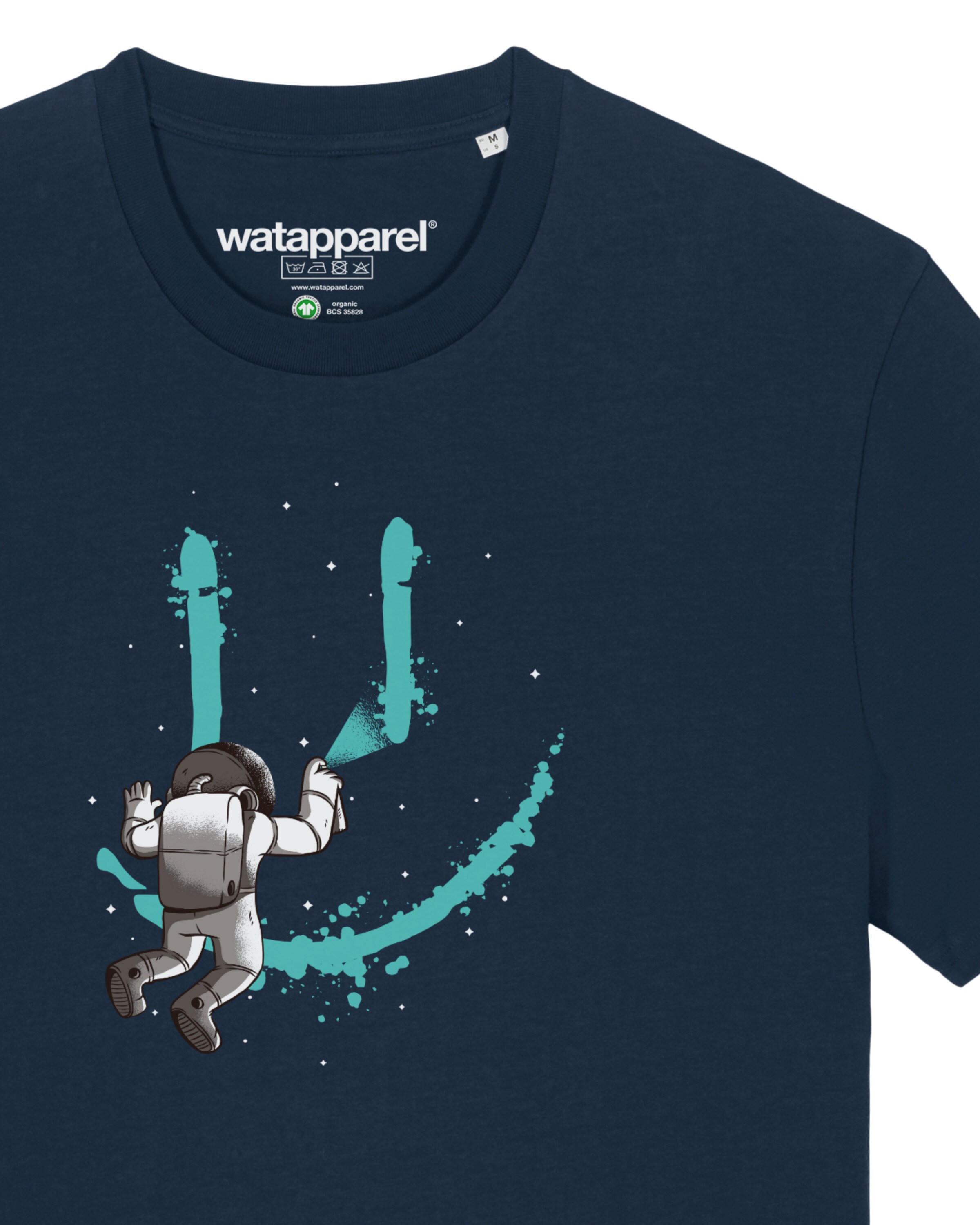 T-Shirt ' Graffiti Astronaut ' Watapparel en bleu