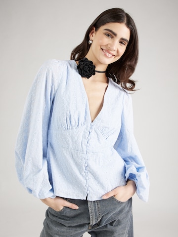 VILA - Blusa 'Malina' em azul: frente