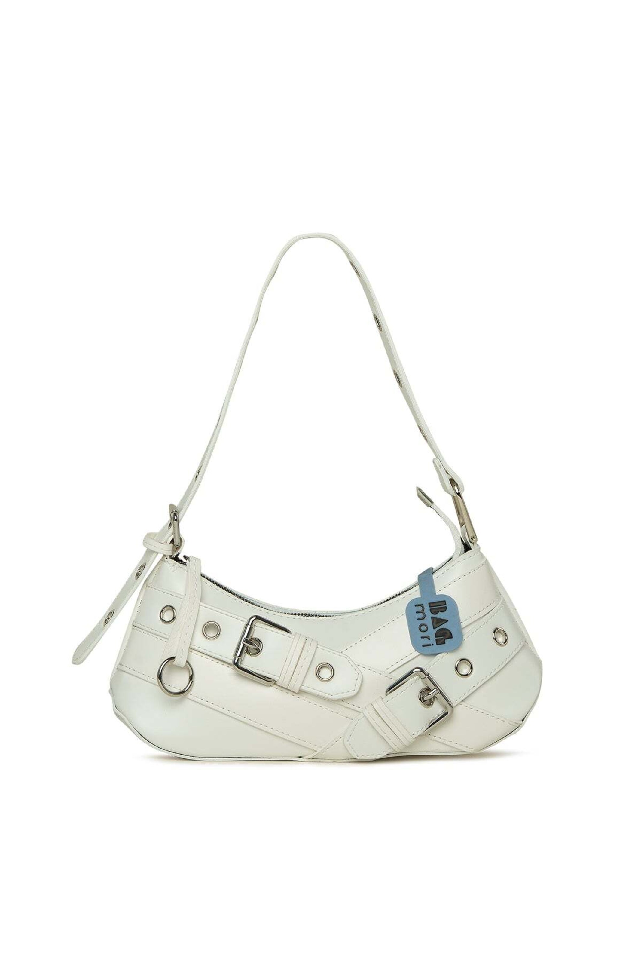 Bagmori Schultertasche in Weiß: Vorderseite