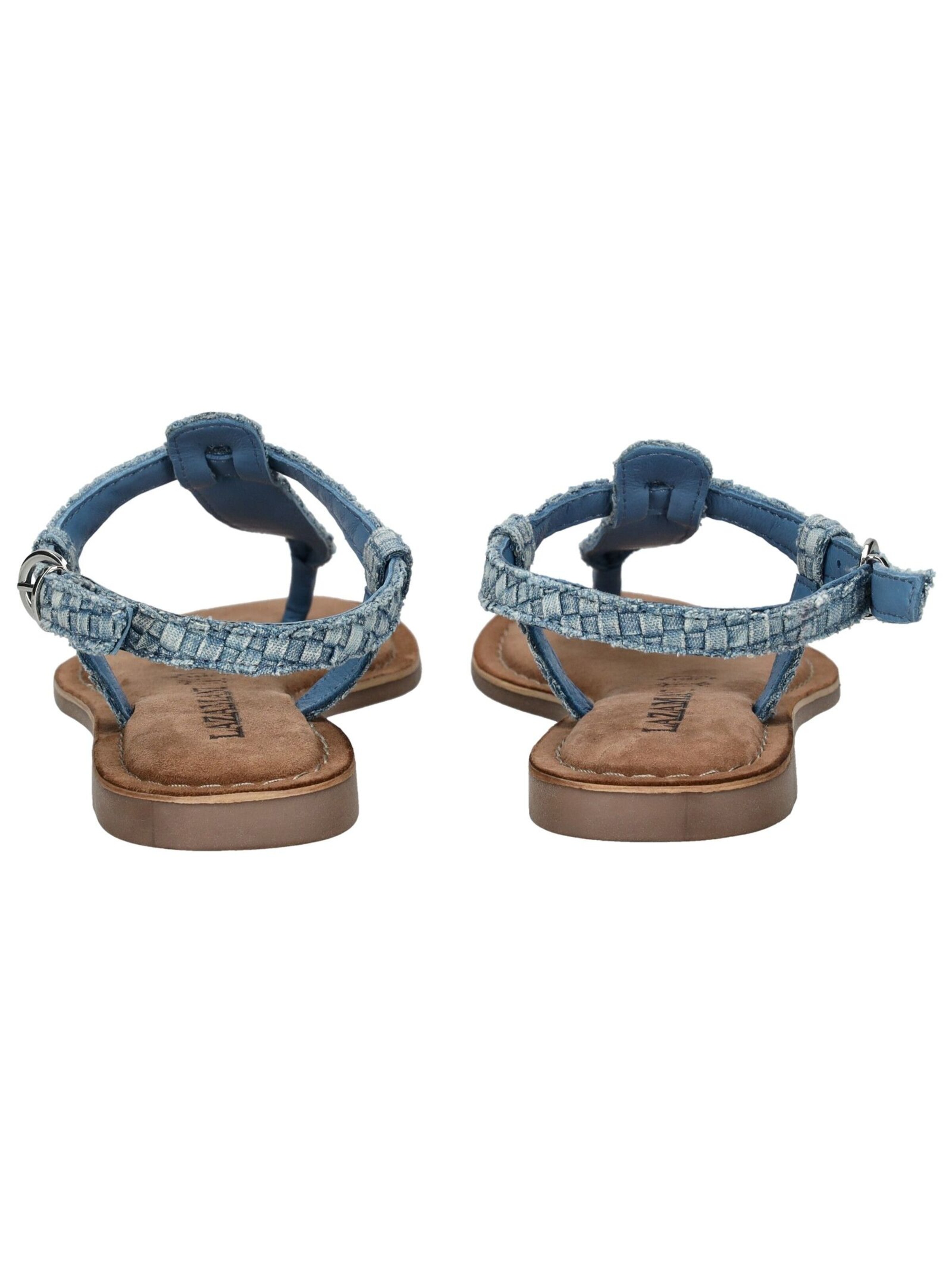 LAZAMANI T-Bar Sandals in Blue