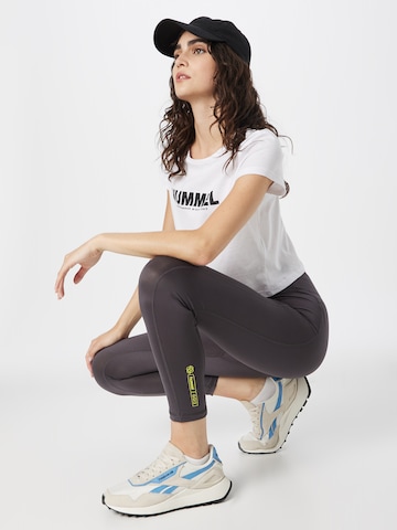 Hummel Skinny Sportovní kalhoty – šedá