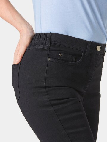 Goldner Slimfit Jeans in Schwarz