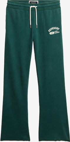 Pantalon 'Athletic Essentials' Superdry en vert : devant