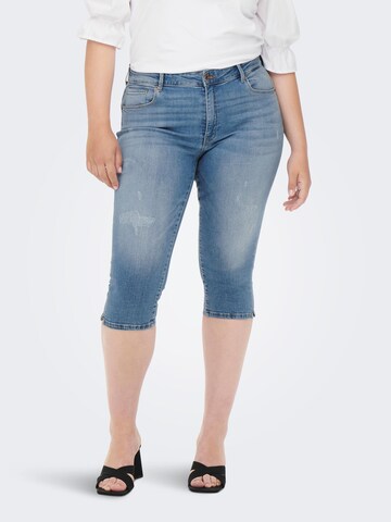 Skinny Jeans de la ONLY Carmakoma pe albastru: față