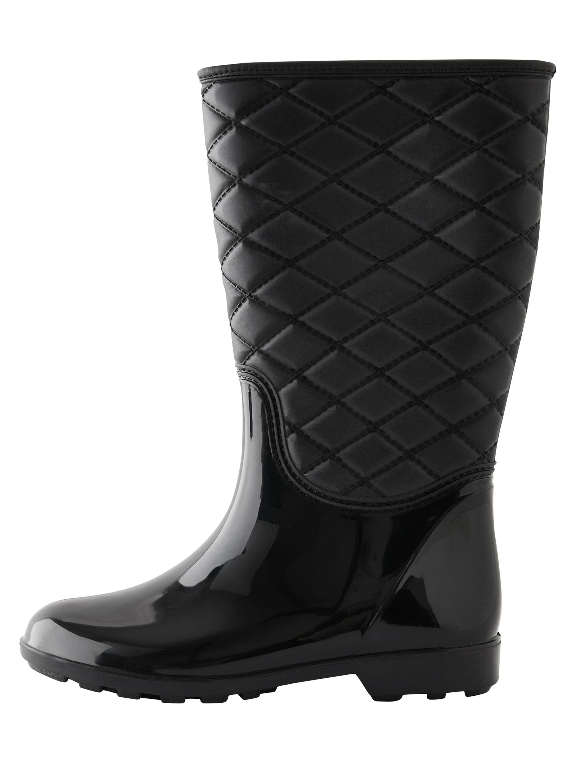 Next Gummistövel i svart: framsida