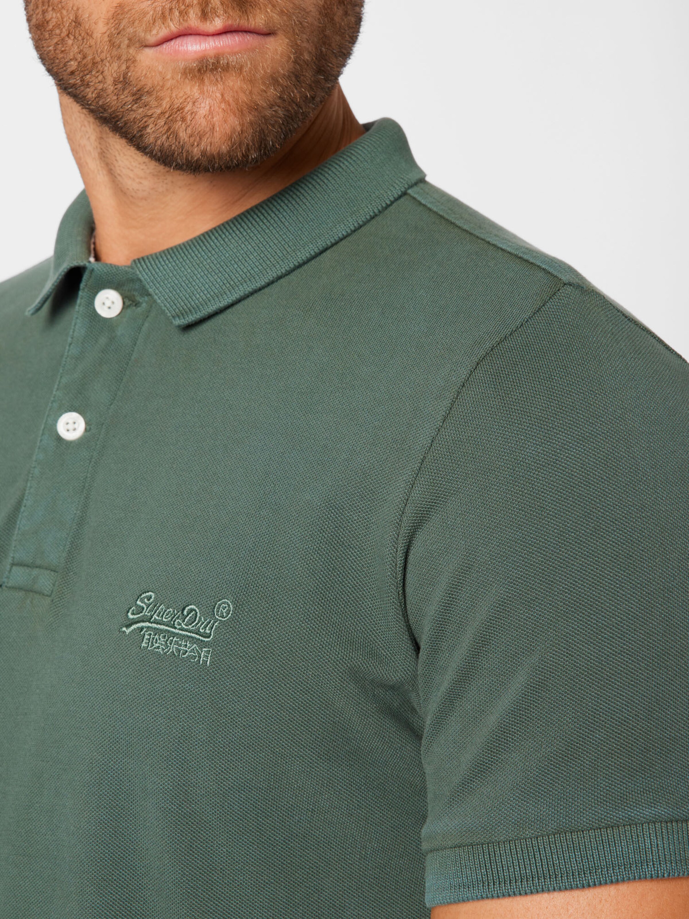 Männer Große Größen Superdry Shirt in Dunkelgrün - HS79921 Männer Große Größen Superdry Shirt in Dunkelgrün - HS79921