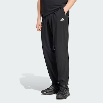 Effilé Pantalon de sport 'Essentials Stanford Lite' ADIDAS SPORTSWEAR en noir : devant
