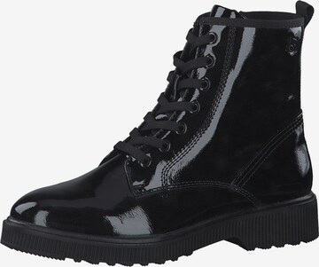 s.Oliver - Botines con cordones en negro: frente