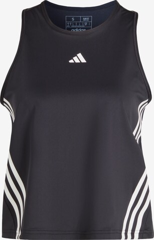 ADIDAS PERFORMANCE Top sportowy 'Aeroready Hyperglam' w kolorze czarny: przód