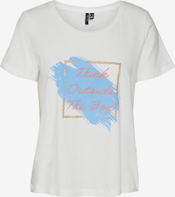 VERO MODA T-shirt 'Pamala' i vit: framsida