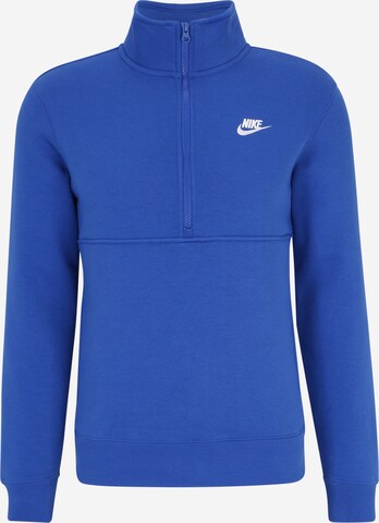 Bluză de molton 'CLUB' de la Nike Sportswear pe albastru: față