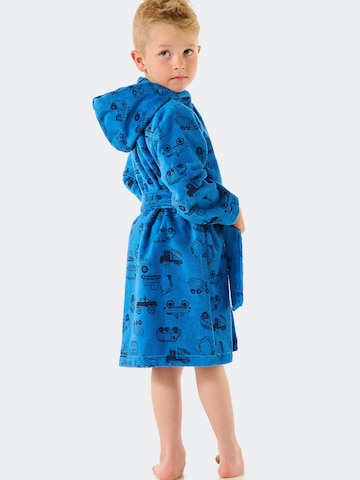 SCHIESSER Bathrobe 'Autotraum' in Blue