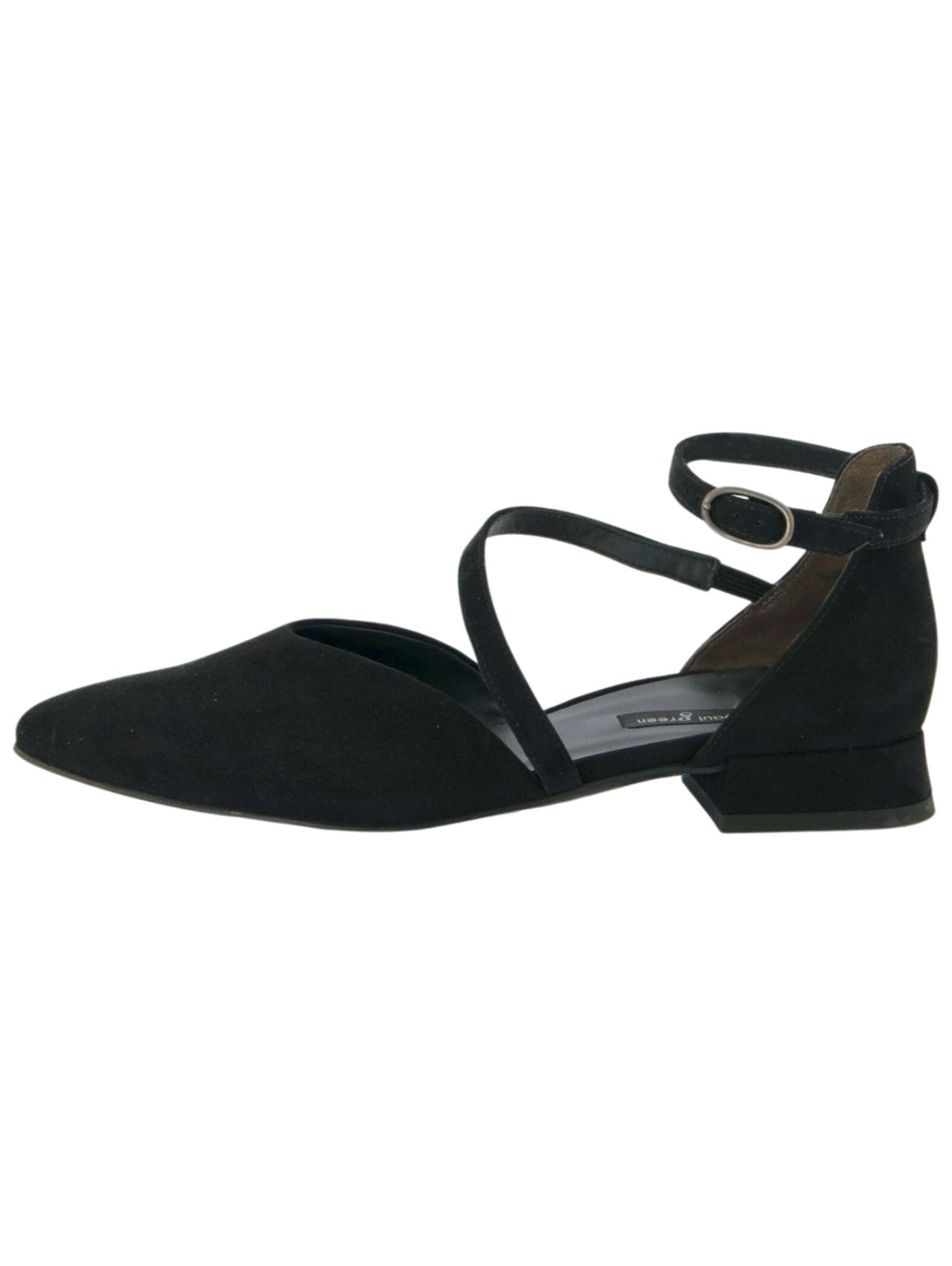 Paul Green Strap ballerina in Black