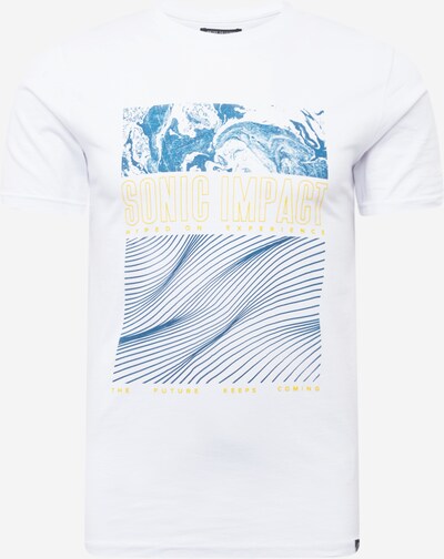 SHINE ORIGINAL T-Shirt 'Surf' en bleu ciel / jaune / blanc, Vue avec produit