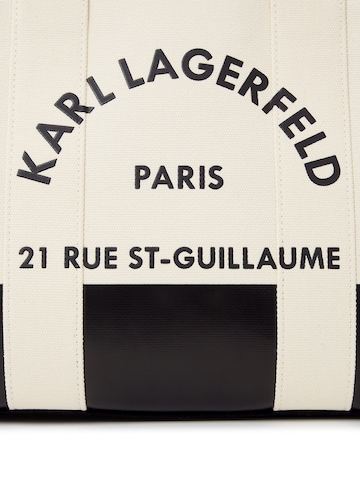 Shopper 'Rue St-Guillaume' di Karl Lagerfeld in bianco