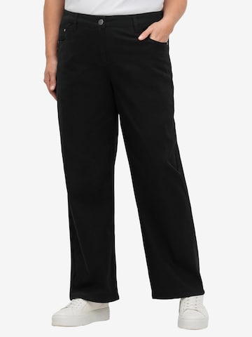 Loosefit Pantalon 'Ella' SHEEGO en noir : devant