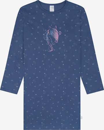 SCHIESSER - Camiseta de noche 'Horse World' en azul: frente