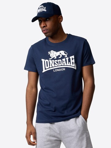 Maglietta ' ST. ERNEY ' di LONSDALE in blu: frontale