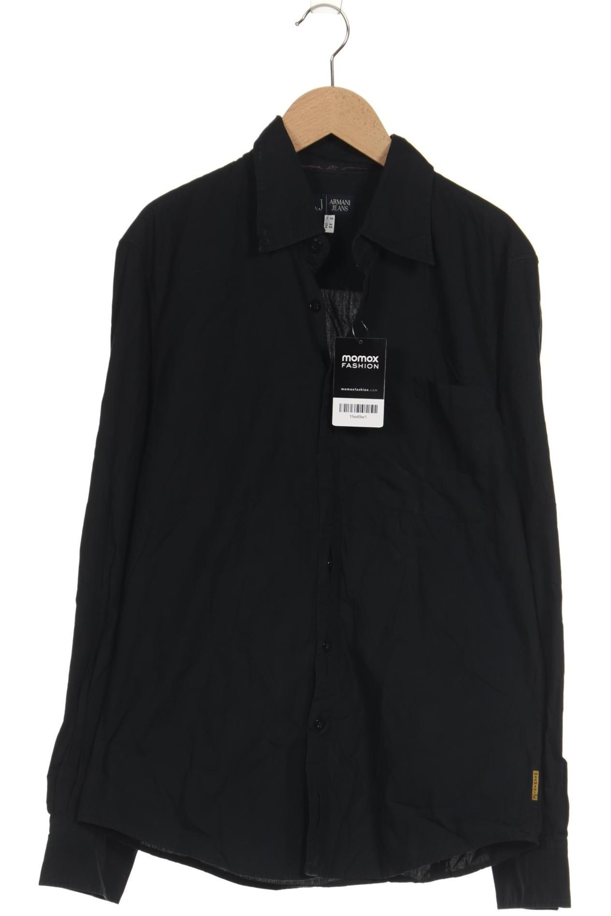 Armani Jeans Button Up Shirt in S in Black: front