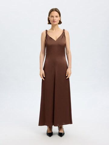 SELECTED FEMME Evening Dress 'SLFNora' in Brown: front