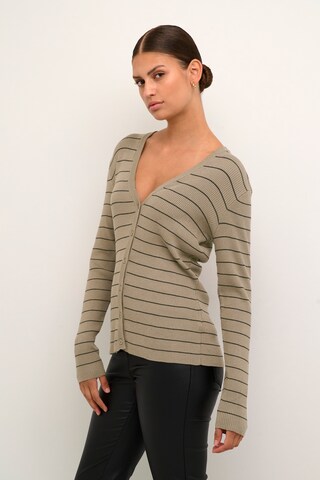 Kaffe Knit Cardigan 'ellen' in Grey: front