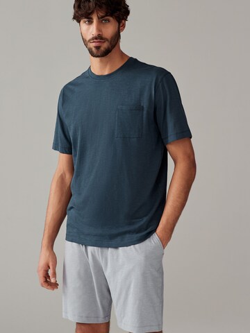Next - Pijama curto em azul: frente