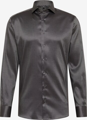 ETERNA Slim fit Button Up Shirt in Grey: front