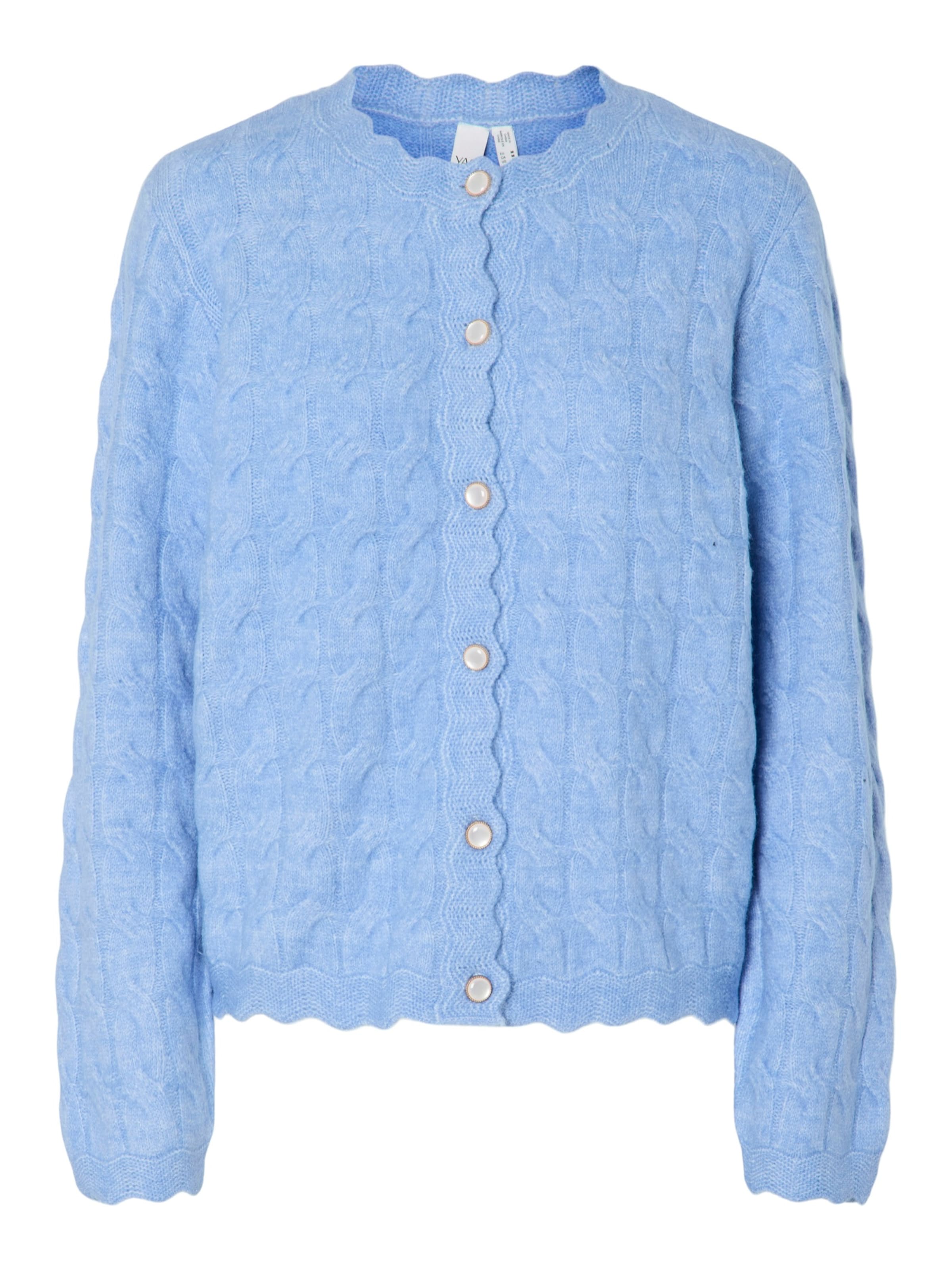 YAS Neuletakki 'YASBUBERA' värissä sininen: etupuoli