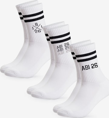Occulto Athletic Socks 'Abi' in White: front