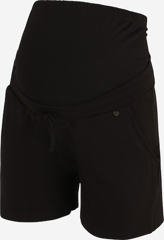 LOVE2WAIT Regular Pants in Black: front