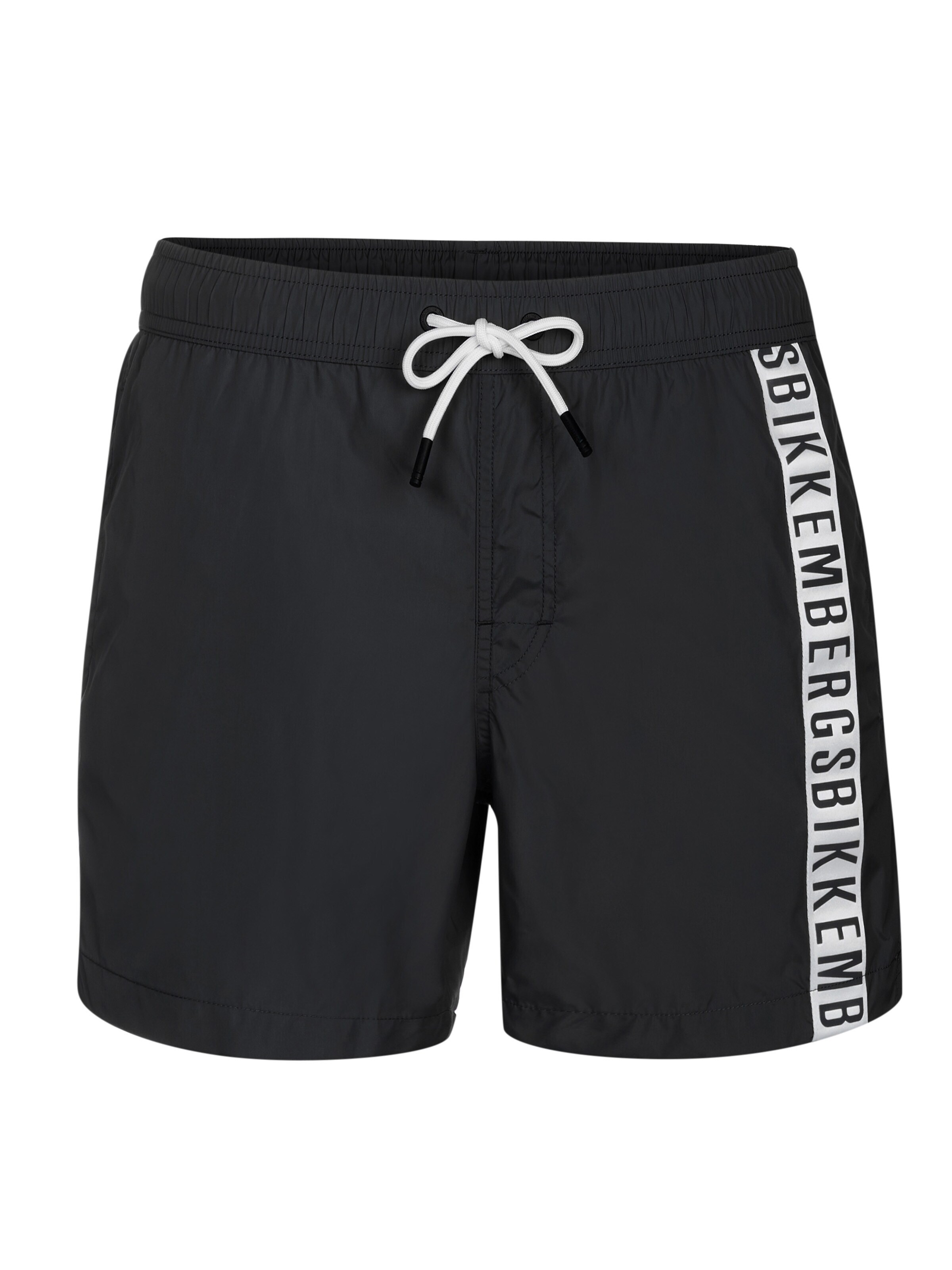 BIKKEMBERGS Bathing trunks in Black: front