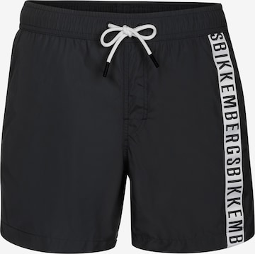 BIKKEMBERGSKupaće gaće 'Bikkembergs Badehose' - crna boja: prednji dio