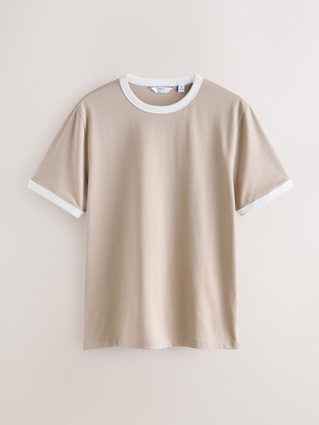 Next Shirt 'Ringer' in Beige