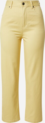 Wide Leg Pantalon 'Shelby' Afends en jaune : devant